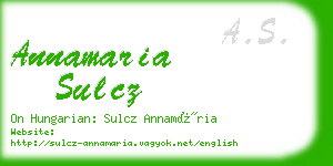 annamaria sulcz business card